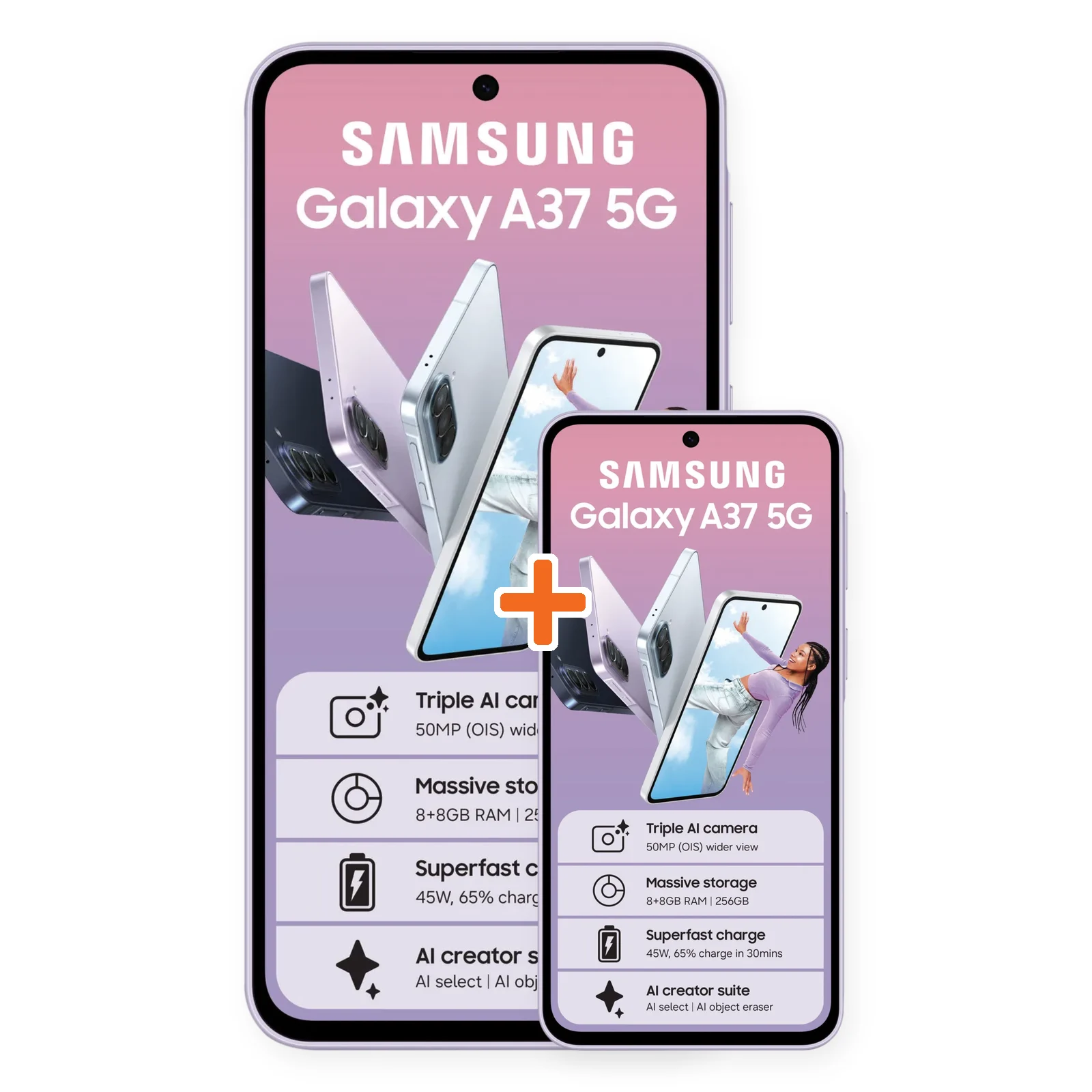 Galaxy A37 256GB + Samsung Galaxy A37 256GB